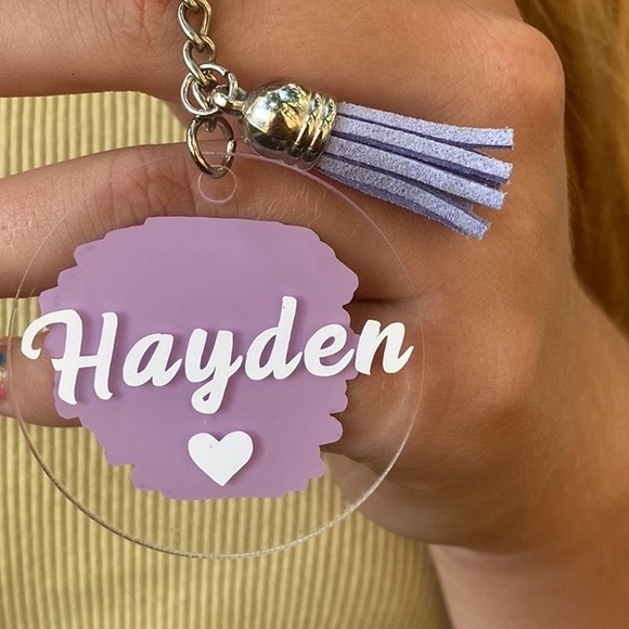 Personalized Name Acrylic Keychain - Picture 3 of 13